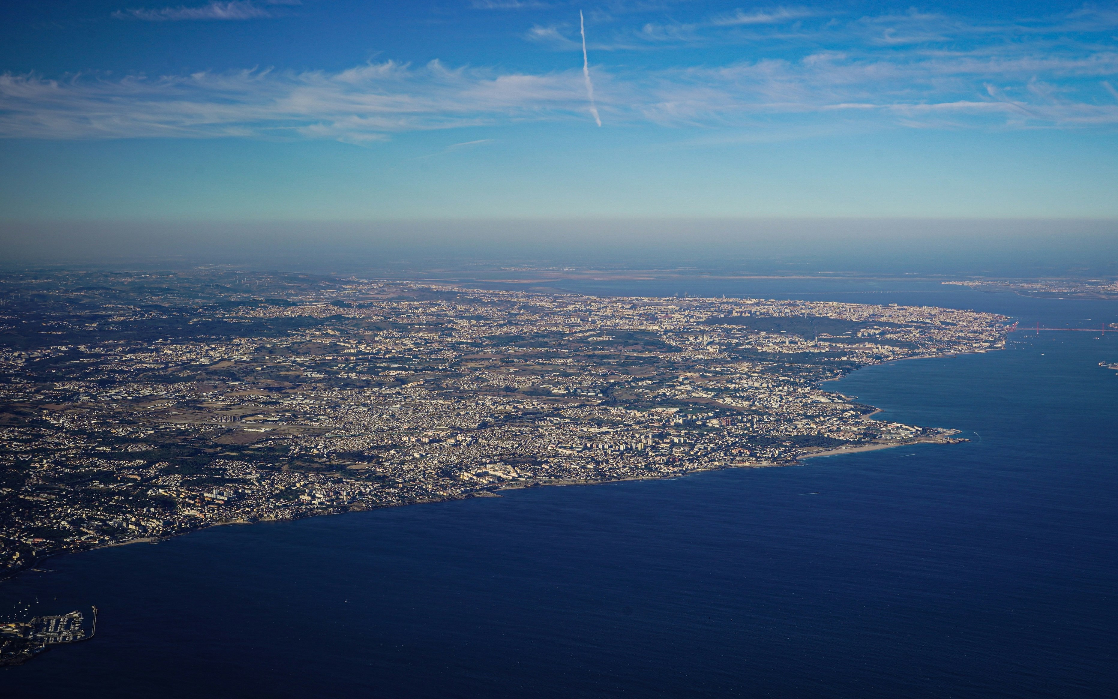Imagen aerea de Lisboa, Portugal